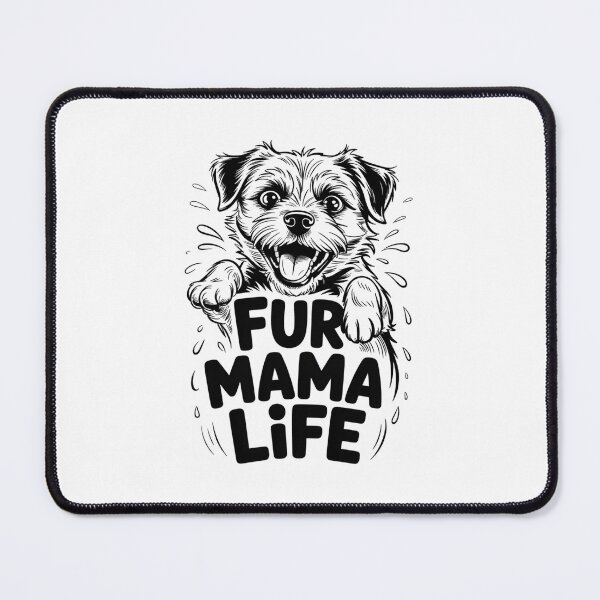 Item preview, Fur Mama Life – Cute Dog Mom Design designed and sold by Cool-cat-art.