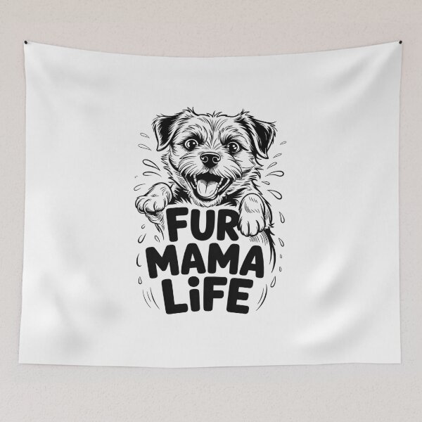 Item preview, Fur Mama Life – Diseño adorable para mamás perrunas designed and sold by Cool-cat-art.