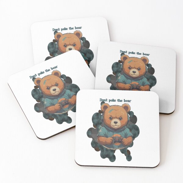 Item preview, Dont Poke The Bear Funny Gamer Bear designed and sold by Animalloveus.