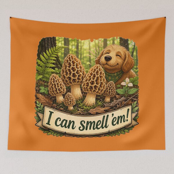 Item preview, I Can Smell 'Em - Morel Hunting Dog Tee designed and sold by 2BrokeYoopers.