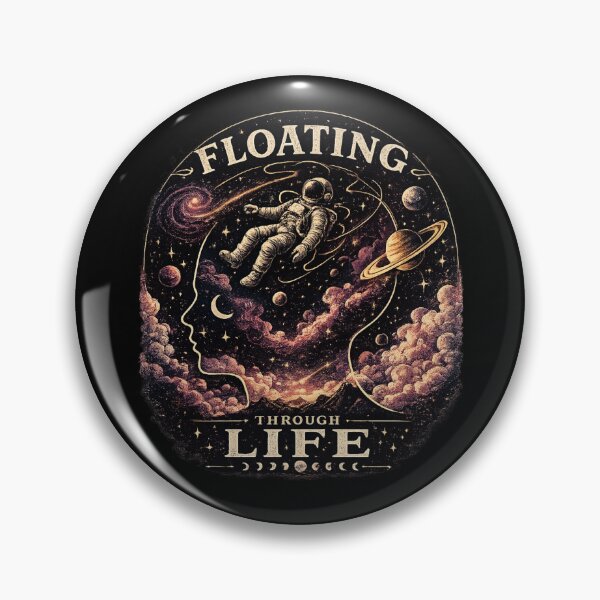 Item preview, Floating Through Life Shirt | Astronaut Space Aesthetic Tee | Galaxy Dreamer Gift designed and sold by MrDev.