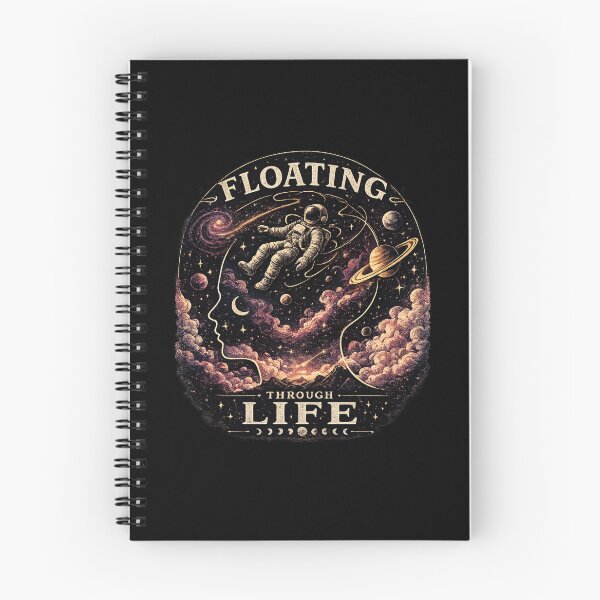 Item preview, Floating Through Life Shirt | Astronaut Space Aesthetic Tee | Galaxy Dreamer Gift designed and sold by MrDev.