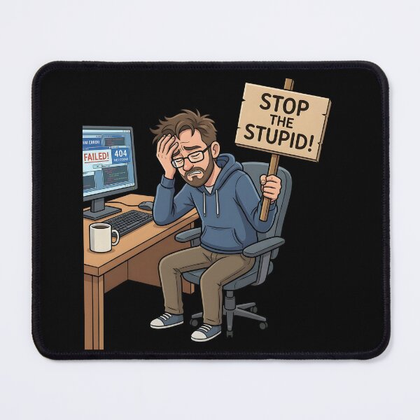 Item preview, Stop the Stupid Tech designed and sold by Eclectic Monkey.