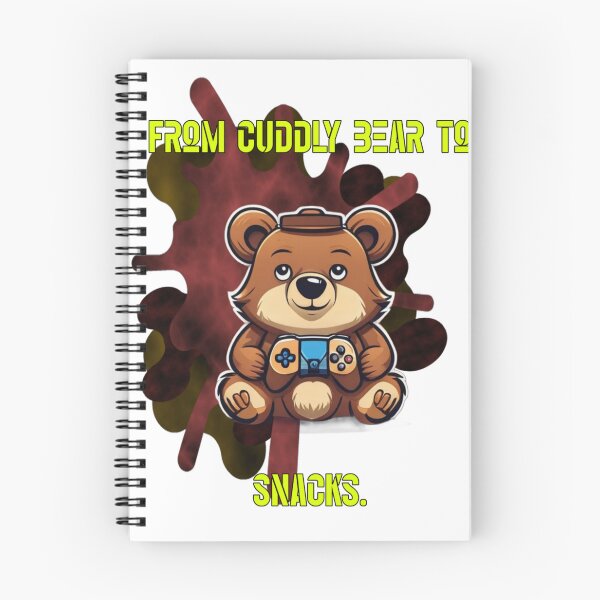 Item preview, From Cuddly Bear To Snacks Funny Gamer Bear designed and sold by Animalloveus.