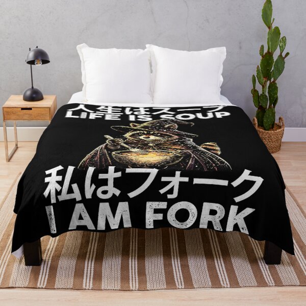 Item preview, Funny Raccoon Wizard Life Is Soup I Am Fork Meme designed and sold by titanlevi.