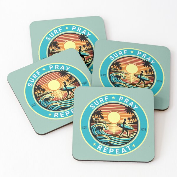 Item preview, Surf Pray Repeat Faith Looks Good designed and sold by FaithLooksGood.