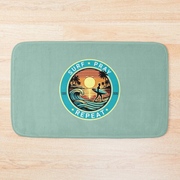 Item preview, Surf Pray Repeat Faith Looks Good designed and sold by FaithLooksGood.