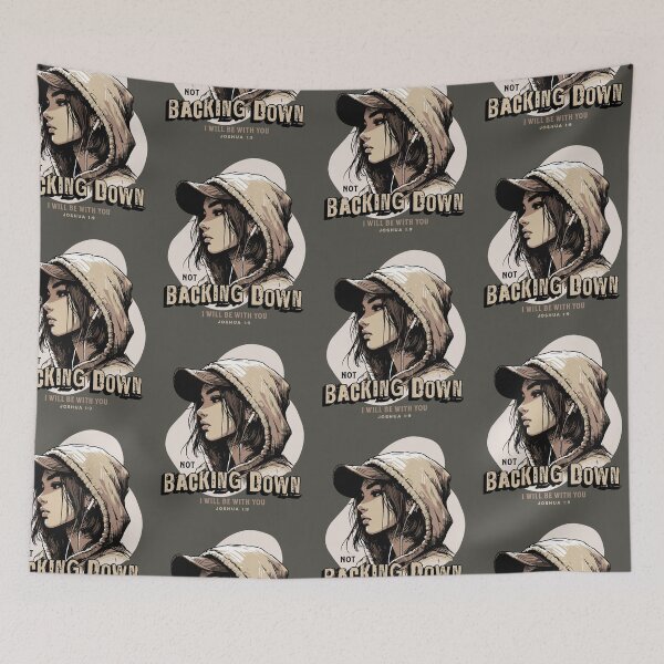 Item preview, Not Backing Down Joshua 1:9  Faith Looks Good designed and sold by FaithLooksGood.