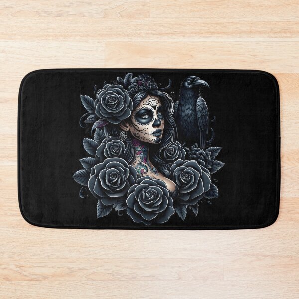 Item preview, La Catrina Mysterious Beauty of the Dia de los Muertos Black Raven designed and sold by PugD.