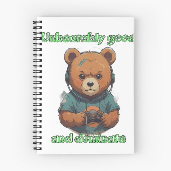 Item preview, Unbearably Good And Dominate Funny Gamer Bear designed and sold by Animalloveus.