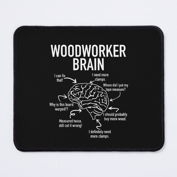 Item preview, Woodworker Brain Funny Workshop Humor Classic T-Shirt designed and sold by LillyCustomTees.