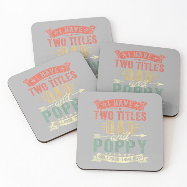 Item preview, Father's Day I Have Two Titles Dad and Poppy Grandpa designed and sold by ArleneRowe.