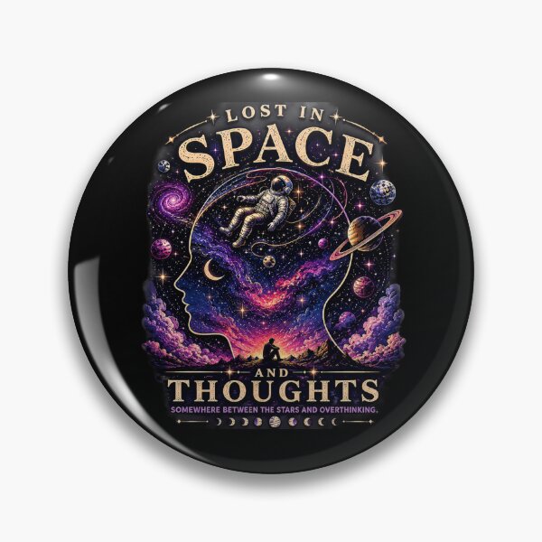 Item preview, Lost In Space And Thoughts Shirt, Cosmic Overthinker Tee, Introvert Space Aesthetic Gift, Existential Galaxy Quote T-Shirt designed and sold by MrDev.