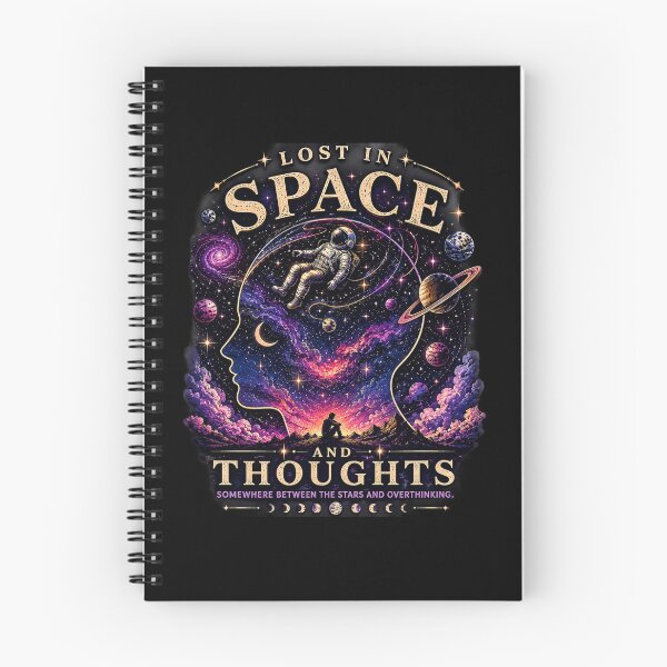 Item preview, Lost In Space And Thoughts Shirt, Cosmic Overthinker Tee, Introvert Space Aesthetic Gift, Existential Galaxy Quote T-Shirt designed and sold by MrDev.