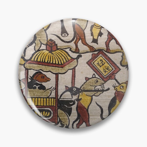 Item preview, Rat's Wedding — Vietnamese Dong Ho Folk Art designed and sold by Diamondngtkc.