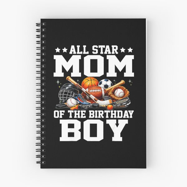 Item preview, Proud Sports Mom Birthday Boy Celebration Basketball and Soccer designed and sold by allistermariam.