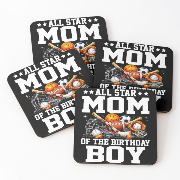 Item preview, Proud Sports Mom Birthday Boy Celebration Basketball and Soccer designed and sold by allistermariam.