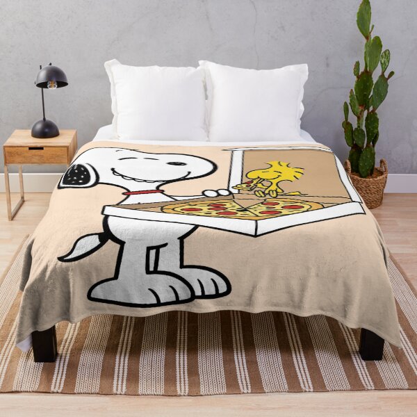 Item preview, Snoopy eating pizza designed and sold by JarquinDD.