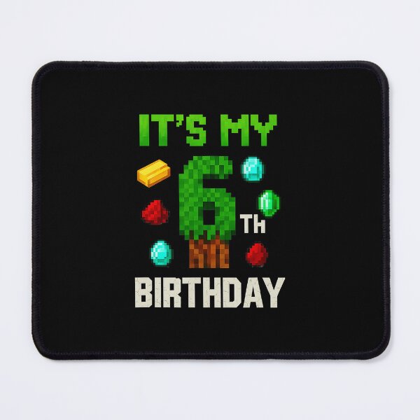 Item preview, Pixel Level 6 Birthday Gamer Party Retro Arcade designed and sold by FGTV2021.