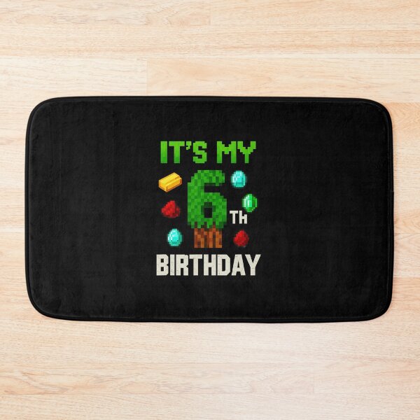 Item preview, Pixel Level 6 Birthday Gamer Party Retro Arcade designed and sold by FGTV2021.