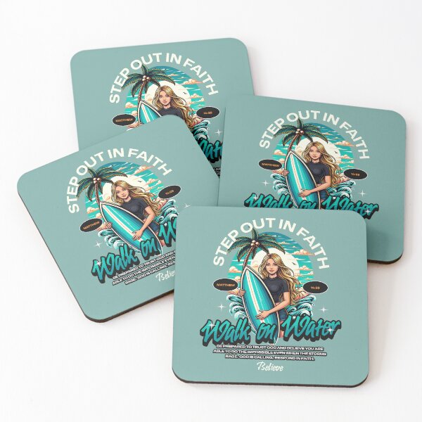 Item preview, Step Out in Faith Walk on Water Matthew 14:9 Faith Looks Good designed and sold by FaithLooksGood.