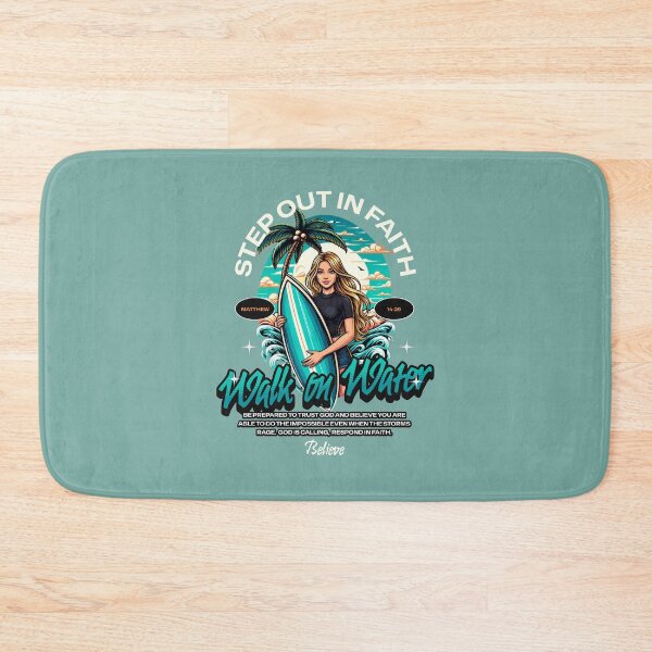 Item preview, Step Out in Faith Walk on Water Matthew 14:9 Faith Looks Good designed and sold by FaithLooksGood.