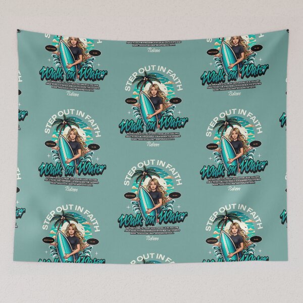 Item preview, Step Out in Faith Walk on Water Matthew 14:9 Faith Looks Good designed and sold by FaithLooksGood.