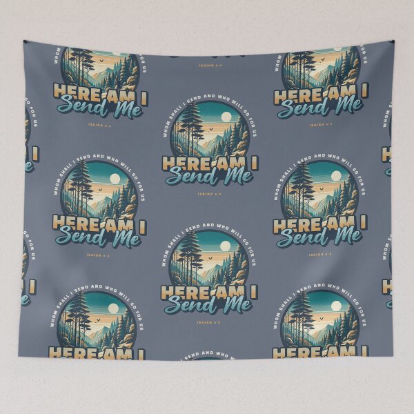 Item preview, Here Am I Send Me Isaiah 6:8 Faith Looks Good designed and sold by FaithLooksGood.
