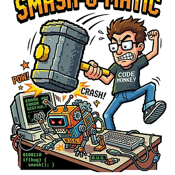 Artwork thumbnail, Python C Plus Plus Bug Bash Software Engineer Coding by PictoVibe