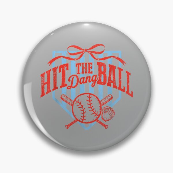 Item preview, Retro Funny Game Day Baseball Hit The Dang Ball designed and sold by GreggRoss.