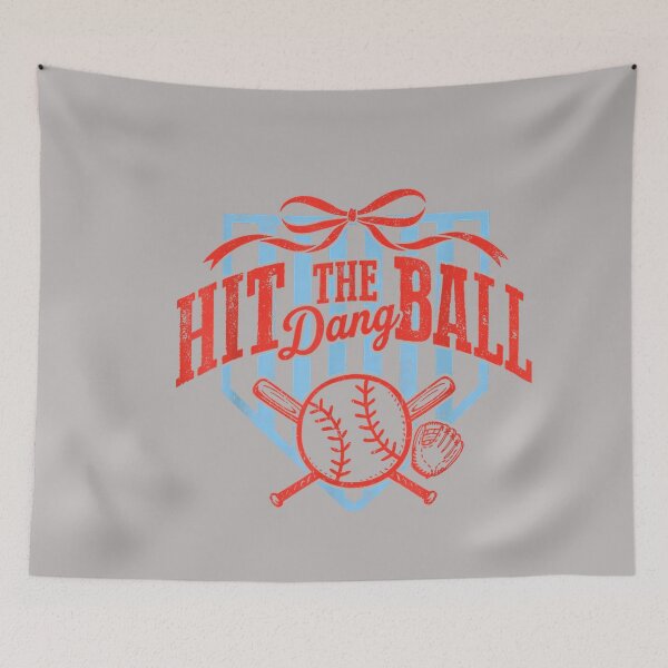 Item preview, Retro Funny Game Day Baseball Hit The Dang Ball designed and sold by GreggRoss.
