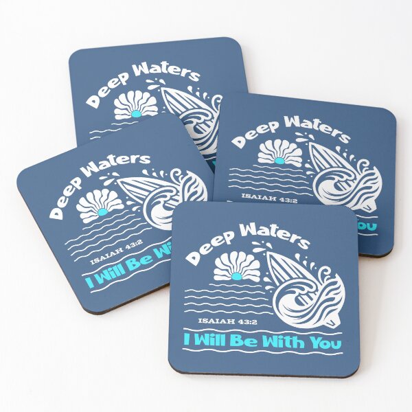 Item preview, Deep Waters I Will Be With You Isaiah 43:2 Faith Looks Good designed and sold by FaithLooksGood.
