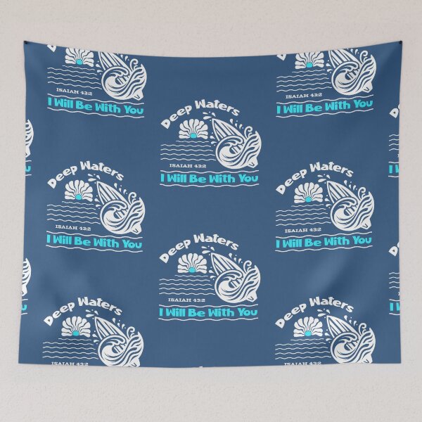 Item preview, Deep Waters I Will Be With You Isaiah 43:2 Faith Looks Good designed and sold by FaithLooksGood.