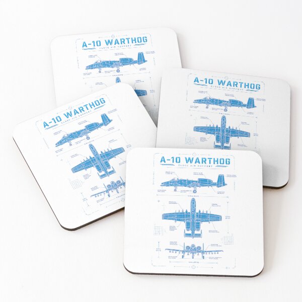 Item preview, A-10 Warthog Blueprint Close Air Support Aircraft Design designed and sold by RockyLambda.