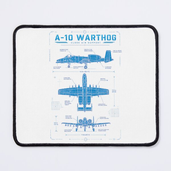 Item preview, A-10 Warthog Blueprint Close Air Support Aircraft Design designed and sold by RockyLambda.