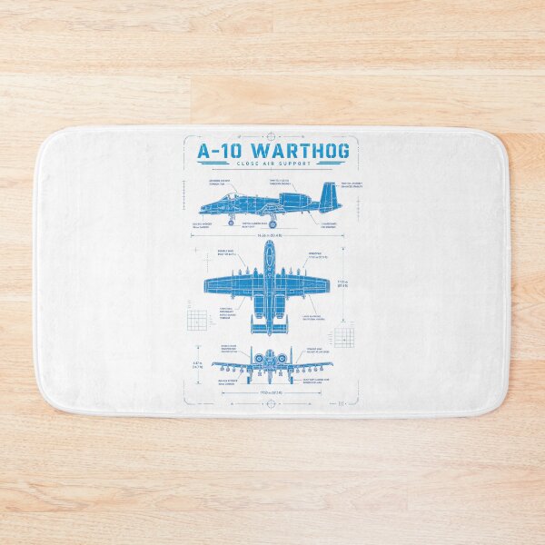 Item preview, A-10 Warthog Blueprint Close Air Support Aircraft Design designed and sold by RockyLambda.