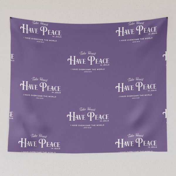 Item preview, Take Heart Have Peace John 16:33 Faith Looks Good designed and sold by FaithLooksGood.