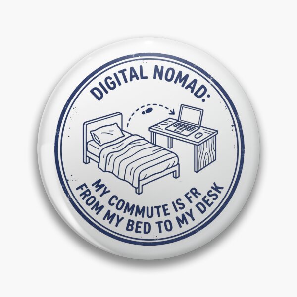 Item preview, Digital Nomad Bed To Desk Funny Remote Work Commute designed and sold by PictoVibe.