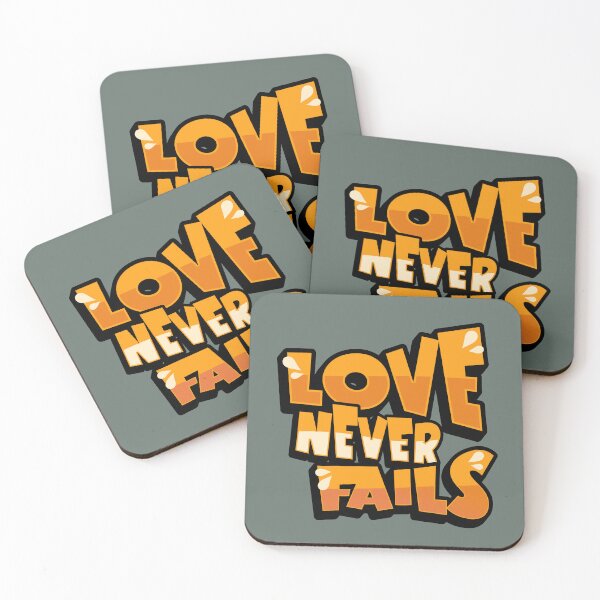 Item preview, Love Never Fails 1 Corinthians 13:8 Faith Looks Good designed and sold by FaithLooksGood.