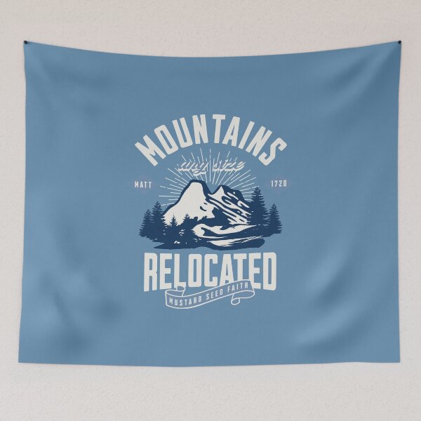 Item preview, Mountains Relocated Matthew 17:20 Faith Looks Good designed and sold by FaithLooksGood.