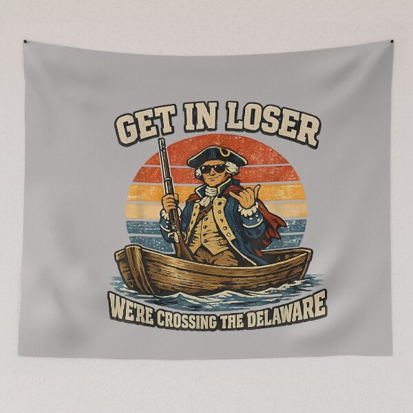 Item preview, Retro GET in Loser We’re Crossing The Delaware Patriotic designed and sold by GreggRoss.