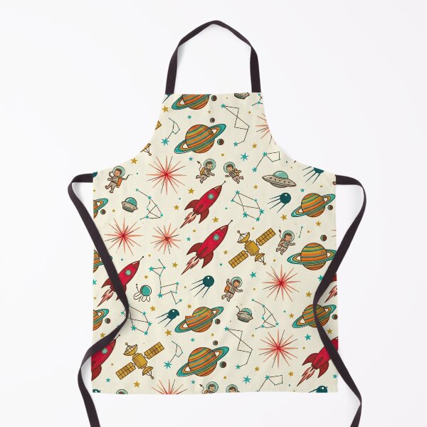 Item preview, Mid Century Atomic Space Pattern – Retro 1950s Rocket Satellite Astronaut Sputnik Seamless Design designed and sold by SavinMercantile.