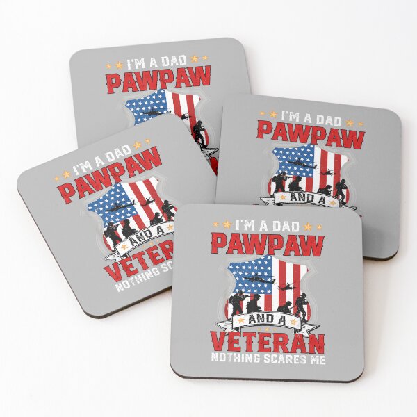 Item preview, Fathers Day Dad Pawpaw Veteran Nothing Scares Me Men designed and sold by ArleneRowe.