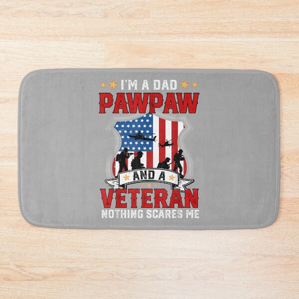 Item preview, Fathers Day Dad Pawpaw Veteran Nothing Scares Me Men designed and sold by ArleneRowe.