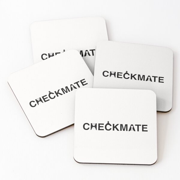 Item preview, Checkmate | Chess Piece Text | Board Games Lovers designed and sold by Quality Design.