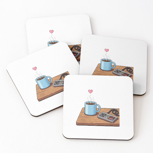 Item preview, Retro Gaming 8 Bit Pixel Art Lo Fi Cozy Coffee designed and sold by PictoVibe.
