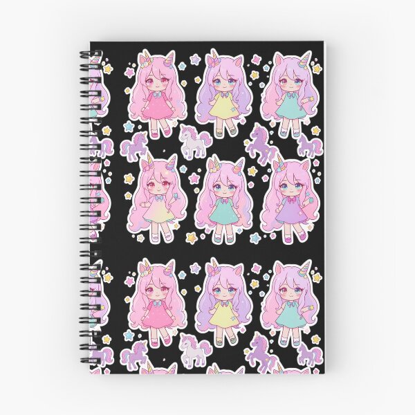 Item preview, Kawaii Chibi Unicorn Girls & Stars Sticker Pack - Pastel Anime Aesthetic designed and sold by Yasmine Mohammed.