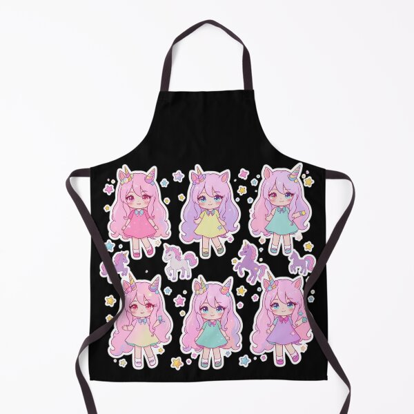 Item preview, Kawaii Chibi Unicorn Girls & Stars Sticker Pack - Pastel Anime Aesthetic designed and sold by Yasmine Mohammed.