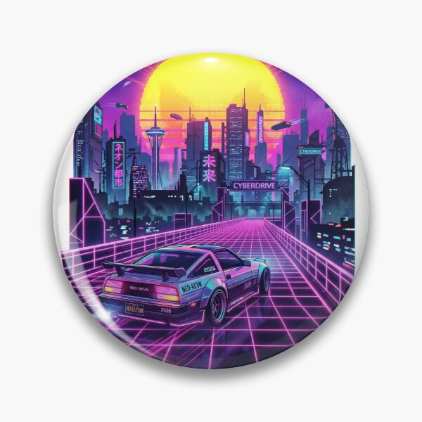 Item preview, Vaporwave Cyberpunk Dystopia 2026 Retro Neon Grid designed and sold by PictoVibe.