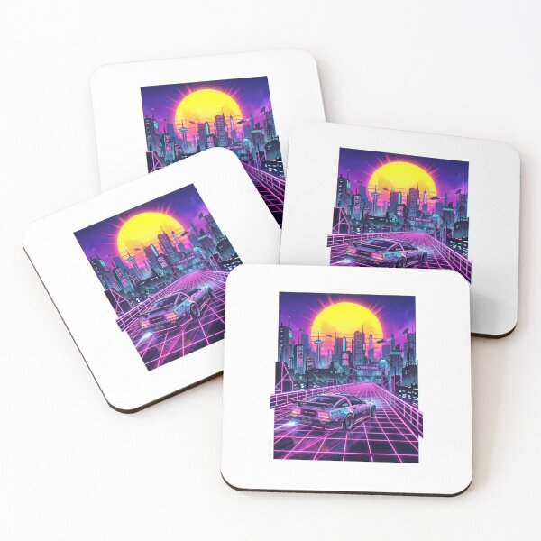 Item preview, Vaporwave Cyberpunk Dystopia 2026 Retro Neon Grid designed and sold by PictoVibe.
